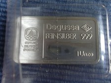 1 unze silber barren 999  prägefrisch  degussa
