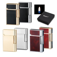 Luxus Feuerzeug | Eurojet "Gender" | Reibrad | Schwarz Braun Gold Silber