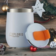 Tupperware Thermobecher Xploris, Hot & Go  Trinkbecher Eisblau 230 ml neu