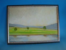 RS0919-025: Gemälde Weite Landschaft mit Bäumen 1956 Peter Bartosik