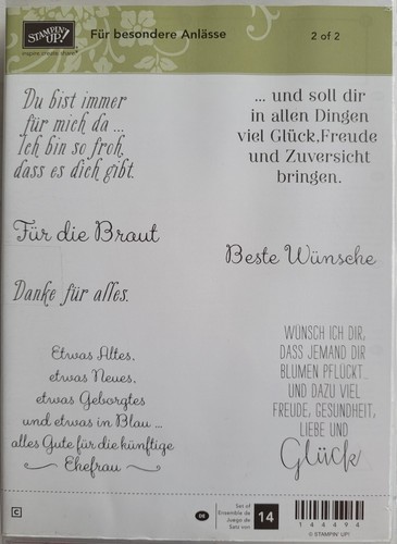 Stampin für besondere - stampin, "für