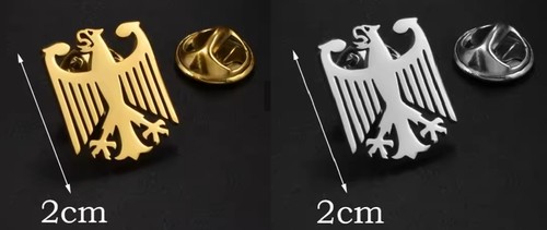 Bundesadler brd in gold - bundesadler,
