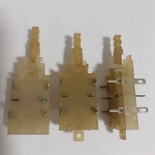 DDR,RFT, 2 Stück Ersatzschalterteil, 6pol.,versch. Geräte, Stern Recorder usw.