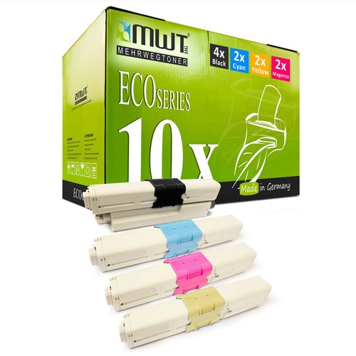 10x toner für oki - toner, c