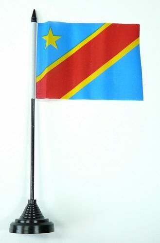 Fahne tischflagge kongo - /,