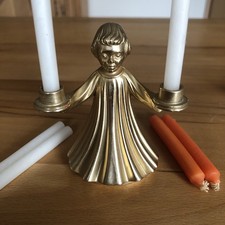 Engel Kerzenhalter  Messing