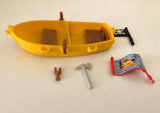 Playmobil Piraten Ruderboot in gelb mit Zubehör