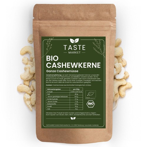 Bio cashewkerne - cashewkerne, |