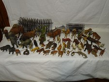 Alter Elastolin ZOO mit vielen Seltenen Tieren - Bitte Bilder Anschauen