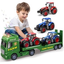 Großer bauernhof traktor - bauernhof,