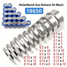 Nickelband Dicke 0,1 - 0,2mm