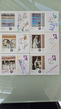 Konvolut Sammlung Olympia Autogramme Sportler - Inhalt siehe Beschreibung 