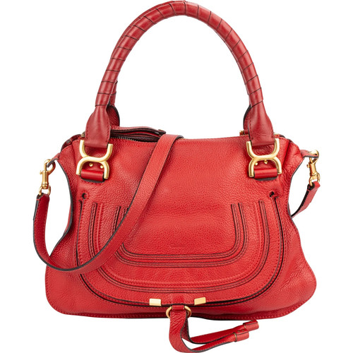 Chloé grained calfskin marcie - calfskin,
