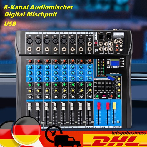 Kanal audio mixer mischpult - 8,