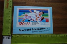 Alter Aufkleber Selbstverteidigung Kampfsport Judo-WM Berlin Briefmarken
