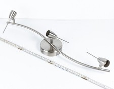 Ikea LEDLampe Leding Deckenstrahler Edelstahl 3 Flammig 3x GU10 70cm inkl Halter