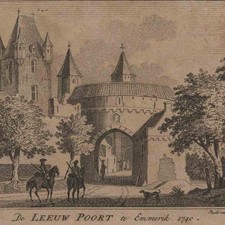 Emmerich Löwentor Leeuw Poort Historische Ansicht Jan de Beyer nach Kupferstich