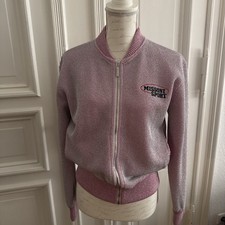 Missoni Sport Jacke mit Metallfaden in rosa/pink Strickbund  Gr. M