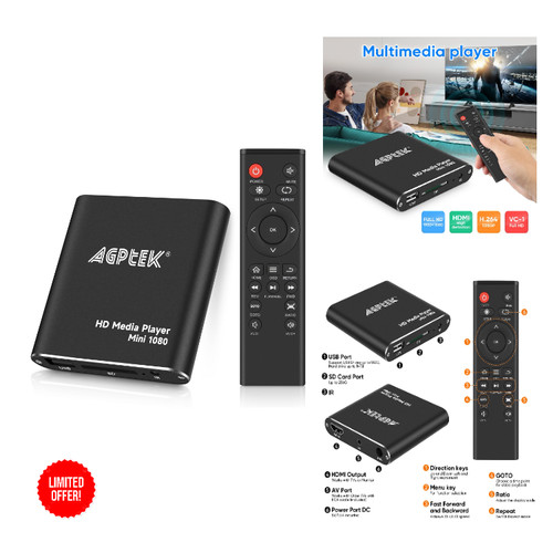 Agptek mini 1080p full - agptek,