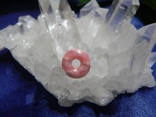 Rhodochrosit donut 10mm - rhodochrosit,