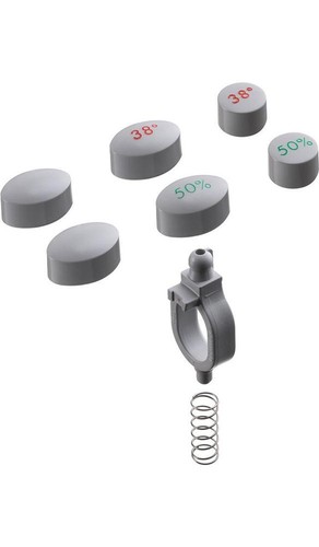 Hansgrohe druckknopf set - druckknopf-set, grau