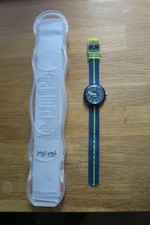 Kinderuhr Flik Flak blau gelb Jungen Armband Uhr