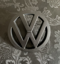 T3 "VW" Emblem Zeichen 100mm mattschwarz hinten Heckklappe Original, gebraucht