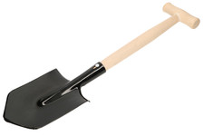 Feldspaten 60cm mit holzstiel - 60cm,