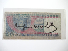 ANDY WARHOL: Echte 50.000 Lire