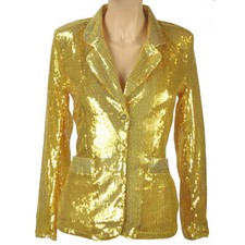 DAMEN PAILETTEN JACKE JACKET