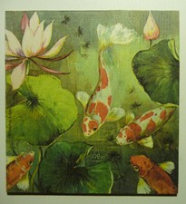 Deko HDF -  Tiere Fische Karpfen Koi Teich Hobby Natur Asien