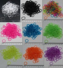 ca 200 Mini Haargummis Zopf Rasta Bunt Armband Farbig Dreads Zöpfe Kinder Gummi