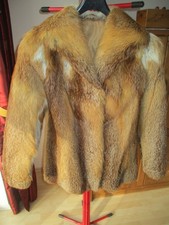 Echt Pelz Damen Jacke rötlich braun ca. Gr. 40 sehr guter Zustand