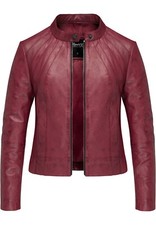 Damen Echtleder Jacke Biker