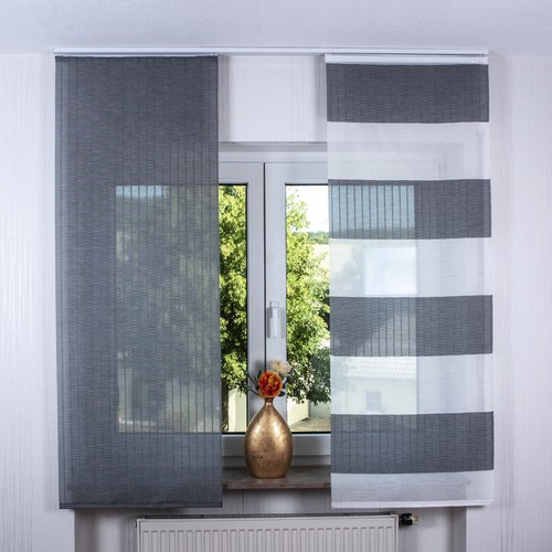 2er set schiebegardine - set,