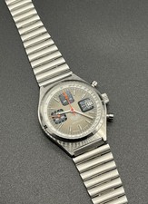 Heuer Chronograph 1611 Valjoux 7765 Incabloc 38MM Like NOS Made In France