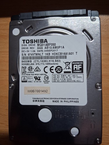 Festplatte toshiba 500gb - festplatte,
