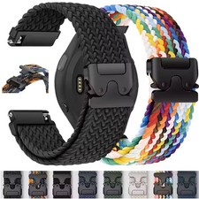 Für Samsung Galaxy Watch 7 6 5 4 3 40/44mm Classic 42/47mm Braided Nylon Armband