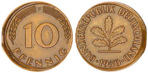 Brd pfennig 1950 - brd, 10