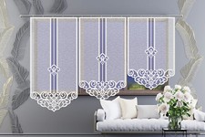 Fertiggardine Gardine Scheibengardine Fenstervorhang Jacquard mit Muster