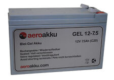 Echter Blei-Gel Akku AEROAKKU GEL 12V 7,5Ah ECHOLOT LOWRANCE HUMMINBIRD 