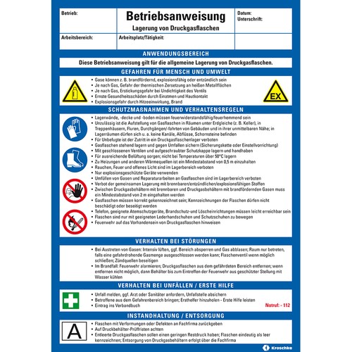 Maschinenbetriebsanweisung
