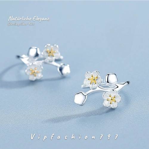 Damen ohrringe blume - damen, –