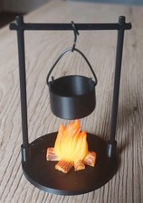 Lagerfeuer mit Topf 4teilig ca.1:22,5 Spur G  LGB Modellbau Zubehör 