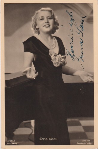 Erna sack original autogramm - erna,