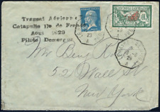 Katapult Frankreich 1929 Ile de France Schiffspostaufgabe Le Havre Catapult/666