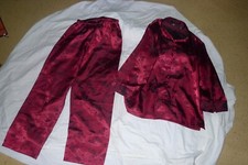 Damen Schlafanzug ungetragen Satin TCM Kimono Stil Gr. 34/36