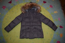 Eddie Pen Mädchen Piuma Daunen Jacke Kapuze  Echtfell 7-8 Jahre Gr. 122-128