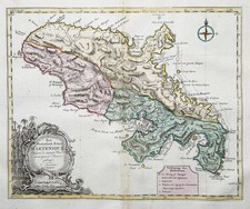 Martinique island Insel Caribbean Karibik America Amerika Karte map Tirion 1760