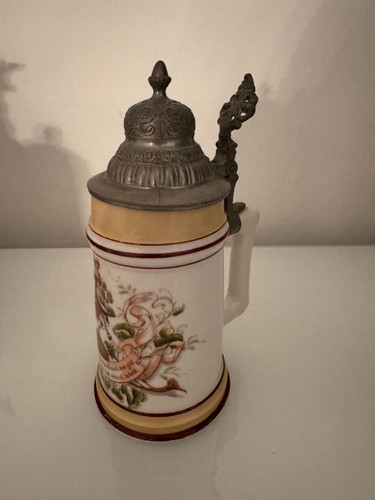 Bierkrug porzellan mit - porzellan,